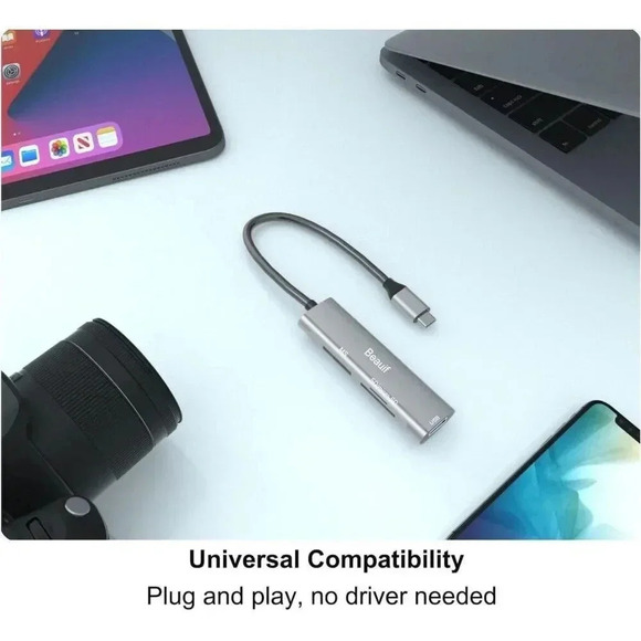 Memory Card Reader SD/TF Card Reader USB-C to MS‎ Type-C Card Reader - Picture 8 of 9